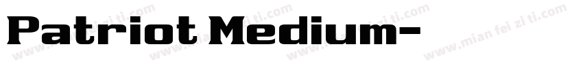 Patriot Medium字体转换